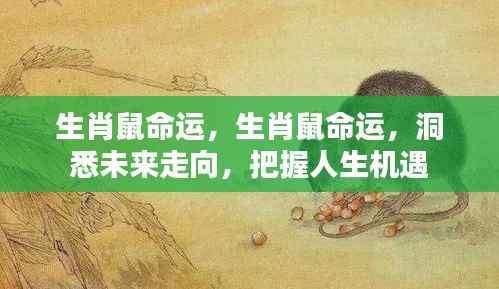 生肖鼠命运解析，洞悉未来走向，把握人生黄金机遇