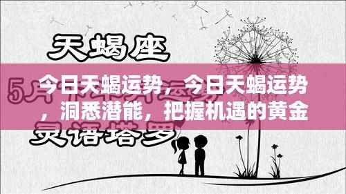 今日天蝎运势详解,洞悉潜能,把握黄金机遇的时刻