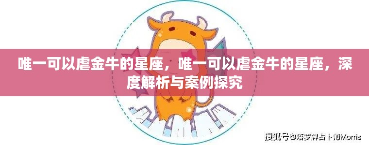 唯一能够驾驭金牛的星座,深度解析与案例探究