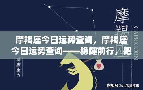 摩羯座今日运势解析,稳健前行,把握机遇