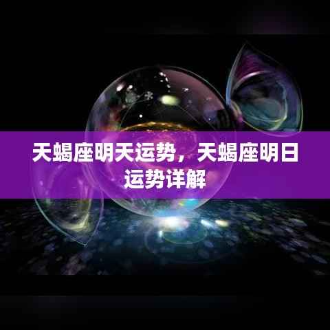 天蝎座明日运势详解,探索明日运势的秘密