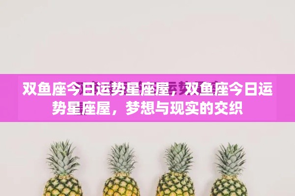 双鱼座今日运势,梦想与现实交织的星座屋体验