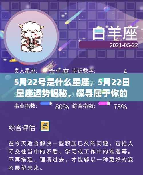 5月22日星座运势揭秘与星辰轨迹探寻,属于你的星座运势及命运展望