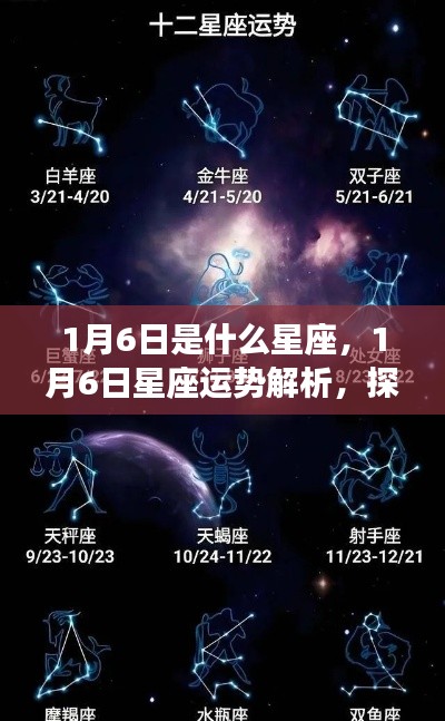 1月6日星座运势揭秘,探寻属于你的星辰轨迹,掌握未来运势走向