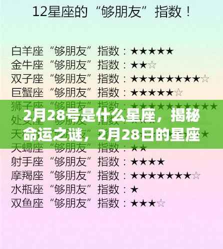 揭秘命运之谜，2月28日星座运势解析及星座属性探讨