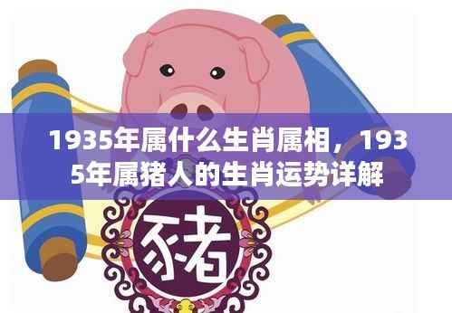 1935年属猪的生肖运势详解