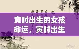 寅时出生的女孩命运,星辰指引下的独特天赋与人生轨迹探索
