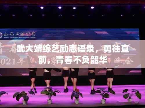 武大靖综艺励志语录,勇往直前,青春不负韶华