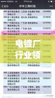 电镀厂行业领军榜单揭秘,前十强企业的影响力与实力展示