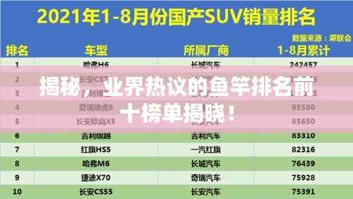 揭秘,业界热议的鱼竿排名前十榜单揭晓!