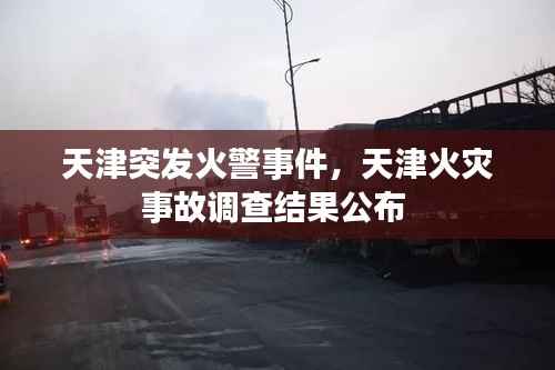 天津突发火警事件,天津火灾事故调查结果公布