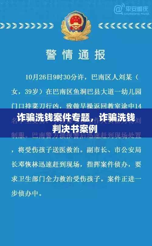 诈骗洗钱案件专题,诈骗洗钱判决书案例