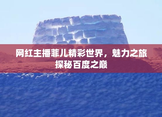 网红主播菲儿精彩世界,魅力之旅探秘百度之巅